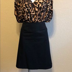 Black A-line Skirt